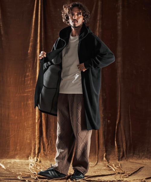 ANGENEHM（アンゲネーム）の「mj10982-Hooded Coatigan -Wool Blend Heavy Weight Fabric- フードコーディガン(AG05-019acf)（その他アウター・メンズ・チャコールグレー/ブラック/ブラウン・L/M/S）」の19枚目の写真