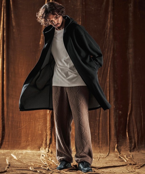 ANGENEHM（アンゲネーム）の「mj10982-Hooded Coatigan -Wool Blend Heavy Weight Fabric- フードコーディガン(AG05-019acf)（その他アウター・メンズ・チャコールグレー/ブラック/ブラウン・L/M/S）」の20枚目の写真