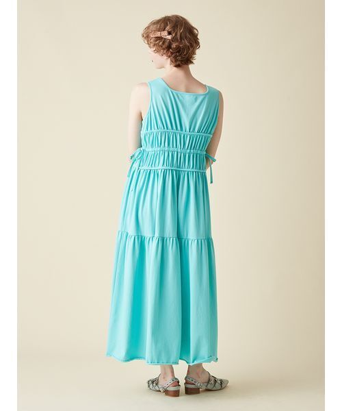 FURFUR（ファーファー）の「ノースリーブティアードカットワンピース（ワンピース・レディース・ピンク/チャコールグレー/ターコイズブルー・F）」の11枚目の写真