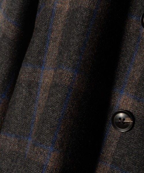 glamb（グラム）の「Blue Noise Stand Collar Coat / ブルーノイズスタンドカラーコート（ステンカラーコート・メンズ・ブラック/グレー・S/M/L）」の21枚目の写真