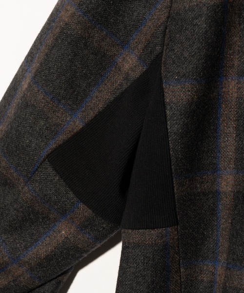 glamb（グラム）の「Blue Noise Stand Collar Coat / ブルーノイズスタンドカラーコート（ステンカラーコート・メンズ・ブラック/グレー・S/M/L）」の22枚目の写真