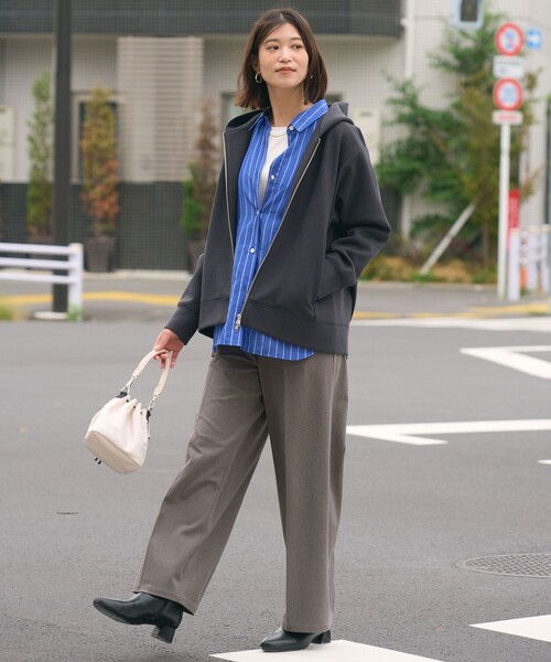 WEB限定】＜at ease＞オルマイ ワイド パンツ マシンウォッシャブル