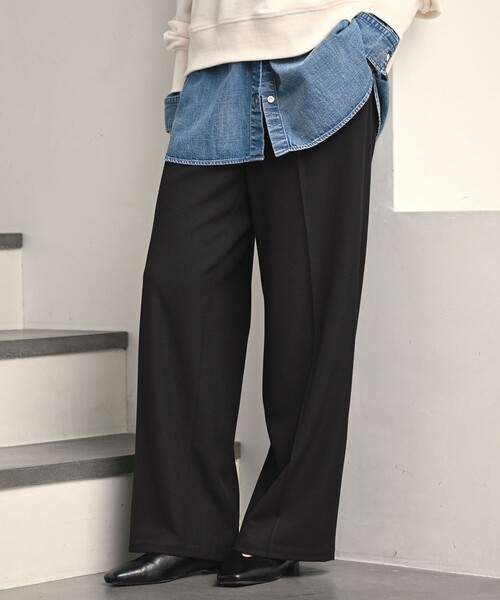 セール】【WEB限定】＜at ease＞オルマイ ワイド パンツ マシン