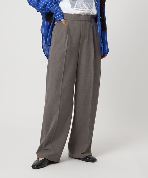 green label relaxing（グリーンレーベルリラクシング）の「【WEB限定】＜at ease＞オルマイ ワイド パンツ マシンウォッシャブル ストレッチ 帯電防止（その他パンツ・レディース・ブラック/ダークグレー/モカ/ネイビー・SHORT/34/36/38/40/42/TALL）」の21枚目の写真