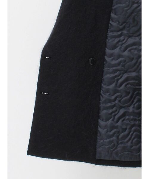 Htage(テージ)の「【Htage】モヘア混ロングシャギービッグジャケットコート(その他アウター・レディース・ヘザーグレー/ブラック・FREE)」の4枚目の写真