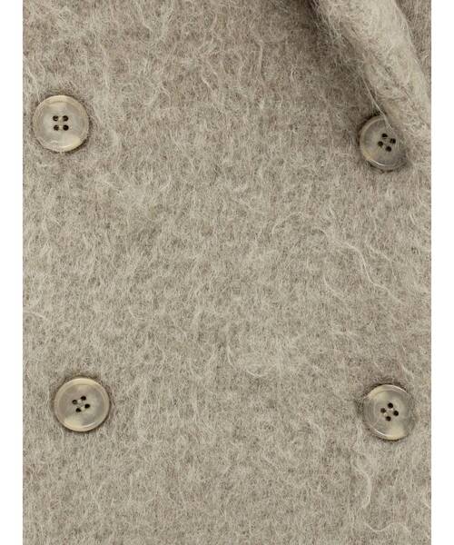 Htage(テージ)の「【Htage】モヘア混ロングシャギービッグジャケットコート(その他アウター・レディース・ヘザーグレー/ブラック・FREE)」の8枚目の写真