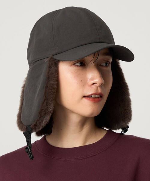 CITEN(シテン)の「<CITEN>フライトキャップ(キャップ・レディース・オリーブ/ベージュ・FREE)」の3枚目の写真