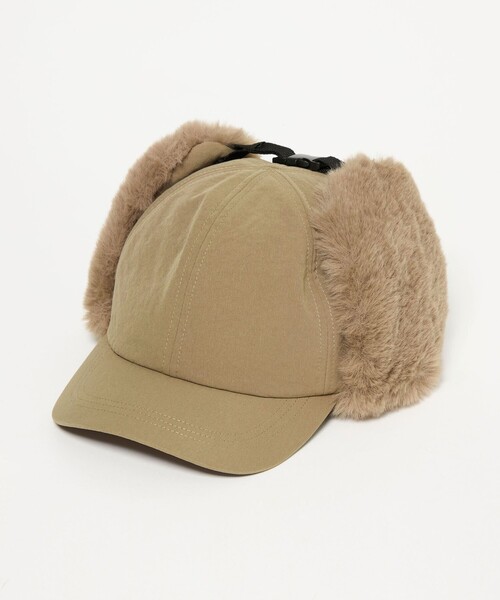 CITEN(シテン)の「<CITEN>フライトキャップ(キャップ・レディース・オリーブ/ベージュ・FREE)」の4枚目の写真