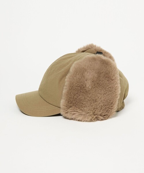 CITEN(シテン)の「<CITEN>フライトキャップ(キャップ・レディース・オリーブ/ベージュ・FREE)」の6枚目の写真