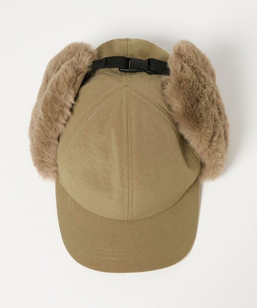 CITEN(シテン)の「<CITEN>フライトキャップ(キャップ・レディース・オリーブ/ベージュ・FREE)」の8枚目の写真