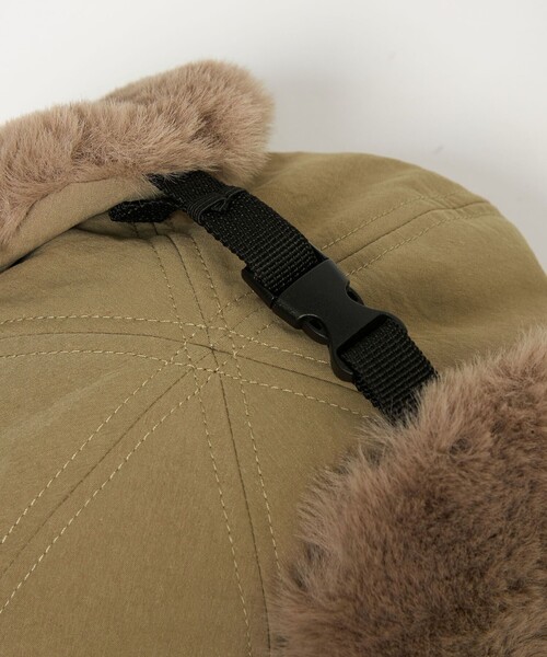 CITEN(シテン)の「<CITEN>フライトキャップ(キャップ・レディース・オリーブ/ベージュ・FREE)」の10枚目の写真