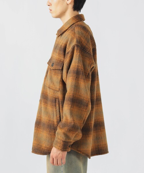 BEAMS HEART（ビームスハート）の「シャギー チェック CPO シャツ（シャツ/ブラウス・メンズ・ブラウン/グリーン・MEDIUM/SMALL/LARGE）」の11枚目の写真