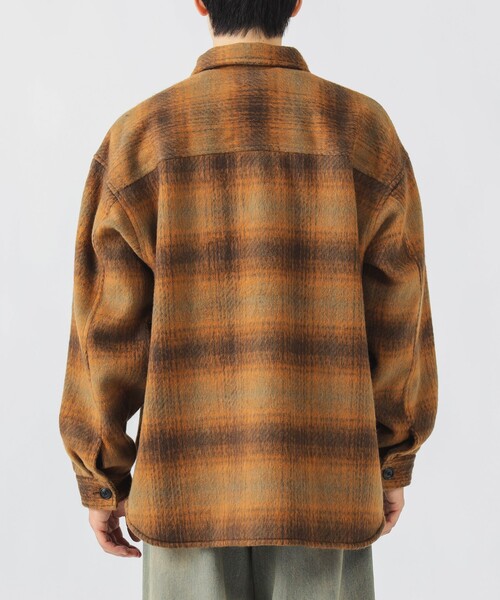 BEAMS HEART（ビームスハート）の「シャギー チェック CPO シャツ（シャツ/ブラウス・メンズ・ブラウン/グリーン・MEDIUM/SMALL/LARGE）」の12枚目の写真