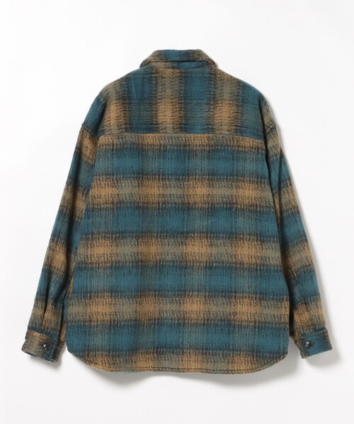 BEAMS HEART（ビームスハート）の「シャギー チェック CPO シャツ（シャツ/ブラウス・メンズ・ブラウン/グリーン・MEDIUM/SMALL/LARGE）」の21枚目の写真