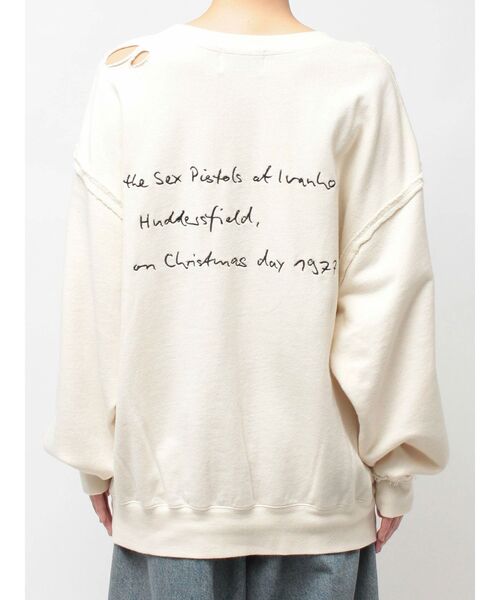 jouetie（ジュエティ）の「【KevinCummins×jouetie】フォトダメージプルオーバー スウェット トレーナー（スウェット・レディース・アイボリー/ブラック/ブルー・MEDIUM）」の9枚目の写真