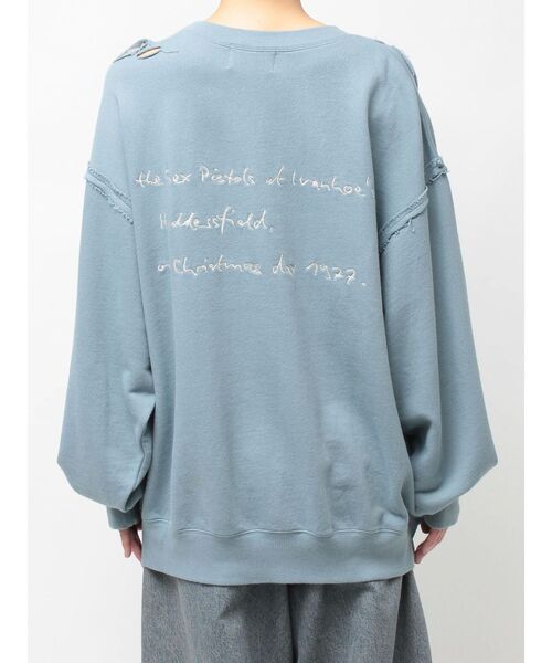 jouetie（ジュエティ）の「【KevinCummins×jouetie】フォトダメージプルオーバー スウェット トレーナー（スウェット・レディース・アイボリー/ブラック/ブルー・MEDIUM）」の10枚目の写真