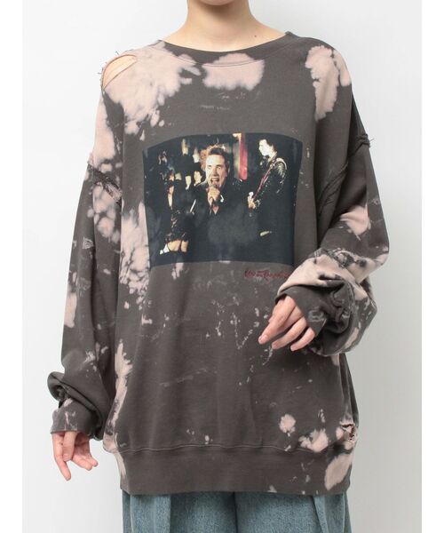 jouetie（ジュエティ）の「【KevinCummins×jouetie】フォトダメージプルオーバー スウェット トレーナー（スウェット・レディース・アイボリー/ブラック/ブルー・MEDIUM）」の17枚目の写真