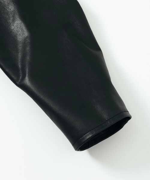 FREAK'S STORE（フリークスストア）の「FREAK’S STORE/フリークスストア Calf Leather  ミニマル シングル ライダースジャケット/カーフレザー（ライダースジャケット・メンズ・ブラック・LARGE/MEDIUM/SMALL）」の5枚目の写真