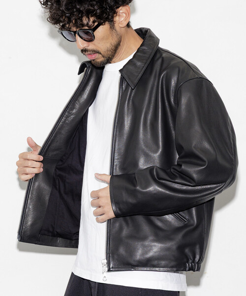 フリークスストア　黒　レザージャケット シングル　状態良好 FREAK'S STORE 革ジャン ライダース FREAK'S STORE/フリークス