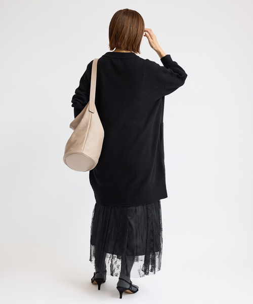 bbd58　極美品IENA イエナウールチュニックワンピ黒Vネック bbd58 極美品IENA イエナウールチュニックワンピ黒Vネック IENA｜《WEB