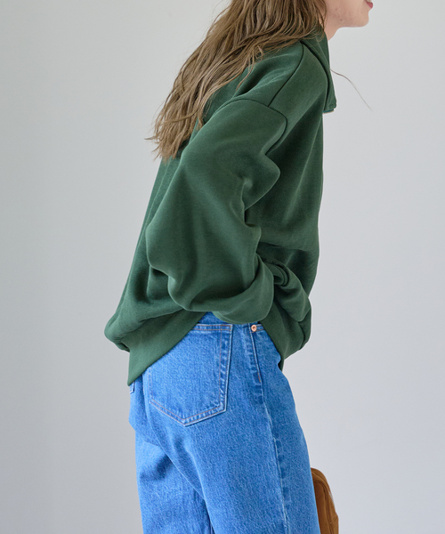 OUTDOOR PRODUCTS(アウトドアプロダクツ)の「アゼニットライクハーフZIPプルオーバー(Tシャツ/カットソー・レディース・ブラック/ダークグリーン・FREE)」の16枚目の写真