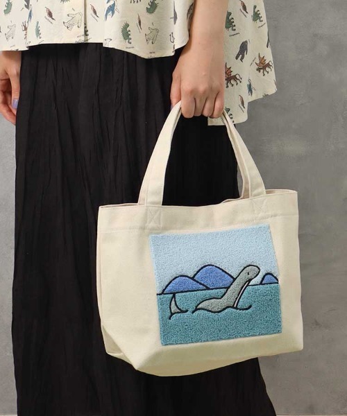 Bleu Bleuet(ブルーブルーエ)の「ミステリーキャンバストートバッグ(トートバッグ・レディース・アイボリー/ブルー/グレー・FREE)」の1枚目の写真
