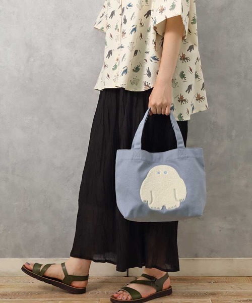 Bleu Bleuet(ブルーブルーエ)の「ミステリーキャンバストートバッグ(トートバッグ・レディース・アイボリー/ブルー/グレー・FREE)」の15枚目の写真