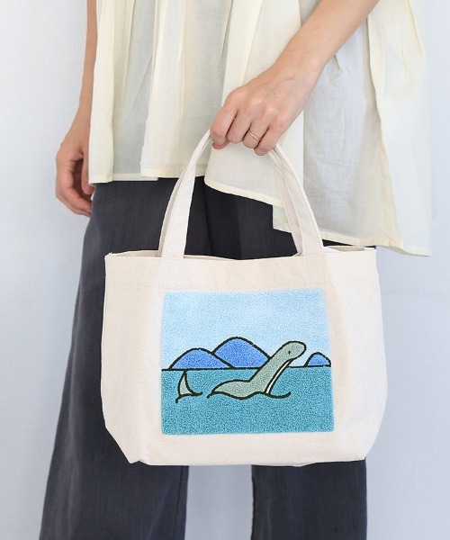 Bleu Bleuet(ブルーブルーエ)の「ミステリーキャンバストートバッグ(トートバッグ・レディース・アイボリー/ブルー/グレー・FREE)」の7枚目の写真