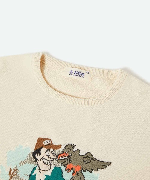 penguin BY MUNSINGWEAR（ペンギン バイ マンシングウェア）の「【BOGEY MAN】SWEATER（ニット/セーター・メンズ・ホワイト・M/L/XL）」の3枚目の写真