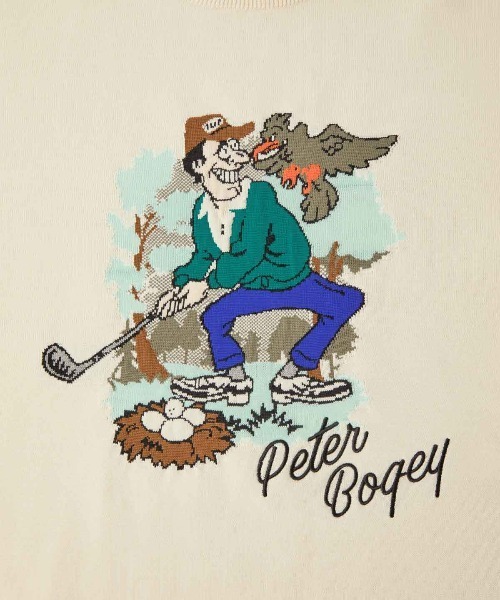 penguin BY MUNSINGWEAR（ペンギン バイ マンシングウェア）の「【BOGEY MAN】SWEATER（ニット/セーター・メンズ・ホワイト・M/L/XL）」の4枚目の写真