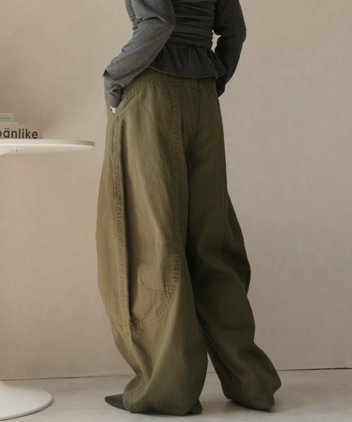 Ulysses（ユリシス）の「カーブシルエットワイドパンツ（その他パンツ・レディース・グリーン/ダークグレー/ブラック・L/M/S）」の14枚目の写真