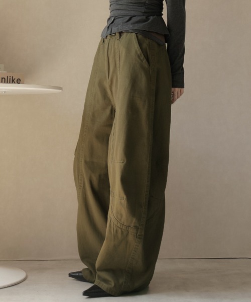 Ulysses（ユリシス）の「カーブシルエットワイドパンツ（その他パンツ・レディース・グリーン/ダークグレー/ブラック・L/M/S）」の15枚目の写真