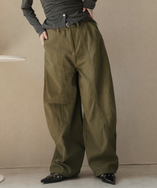 Ulysses（ユリシス）の「カーブシルエットワイドパンツ（その他パンツ・レディース・グリーン/ダークグレー/ブラック・L/M/S）」の20枚目の写真