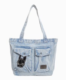 CRYSTAL BALL | 2ポケットデニムトートバッグ(ショルダーバッグ)