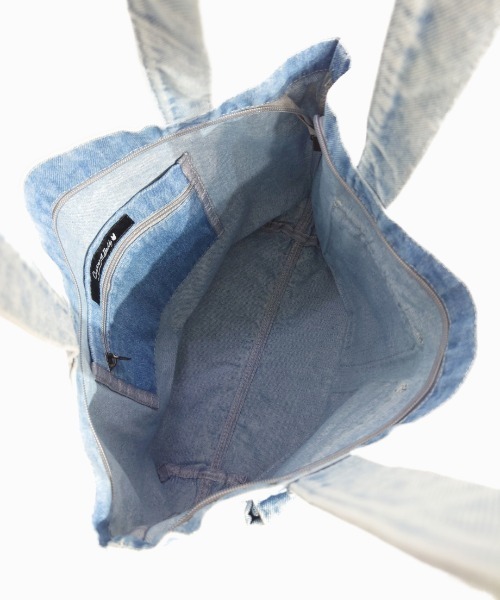 CRYSTAL BALL(クリスタルボール)の「2ポケットデニムトートバッグ(ショルダーバッグ・レディース・サックスブルー・FREE)」の7枚目の写真