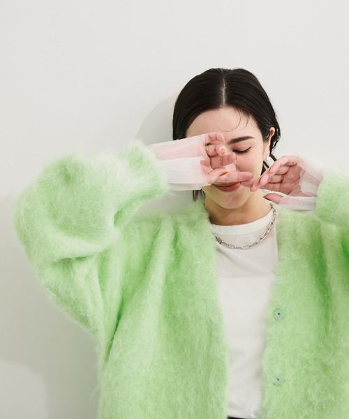 セール】アルパカタッチヤーンカーディガン（カーディガン/ボレロ