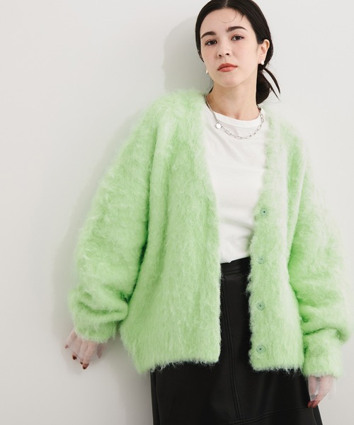 セール】アルパカタッチヤーンカーディガン（カーディガン/ボレロ