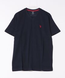 《Bl》【U.S. POLO ASSN】 ⅤネックコットンTシャツ