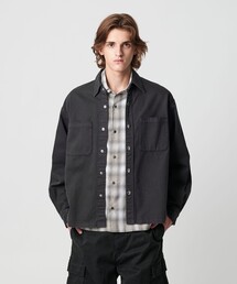 MONKEY TIME | ドビー ヘリンボーン ミリタリー シャツ(シャツ/ブラウス)