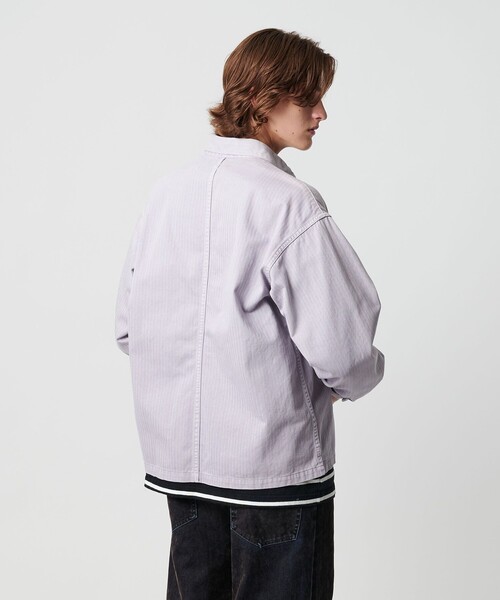 MONKEY TIME（モンキータイム）の「ドビー ヘリンボーン ミリタリー シャツ（シャツ/ブラウス・メンズ・パープル/ブラック・L/M/S/XL）」の19枚目の写真