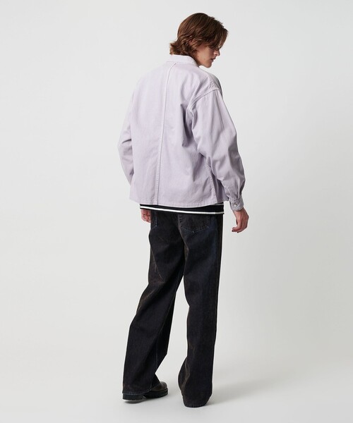 MONKEY TIME（モンキータイム）の「ドビー ヘリンボーン ミリタリー シャツ（シャツ/ブラウス・メンズ・パープル/ブラック・L/M/S/XL）」の15枚目の写真