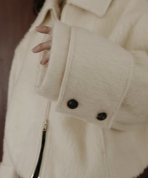 Hella louren ARM PATCH SHORT CO シャギーコート Hella louren ARM PATCH SHORT CO シャギーコート Hella louren ARM