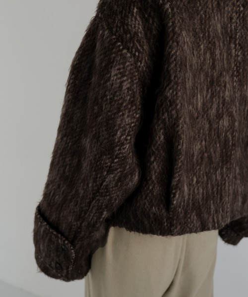 セール】シャギーショートジップブルゾン（ブルゾン）｜hellam（へラム