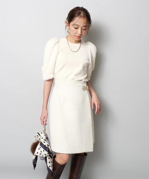 JUSGLITTY（ジャスグリッティー）の「合皮サスペンダー付きタイト