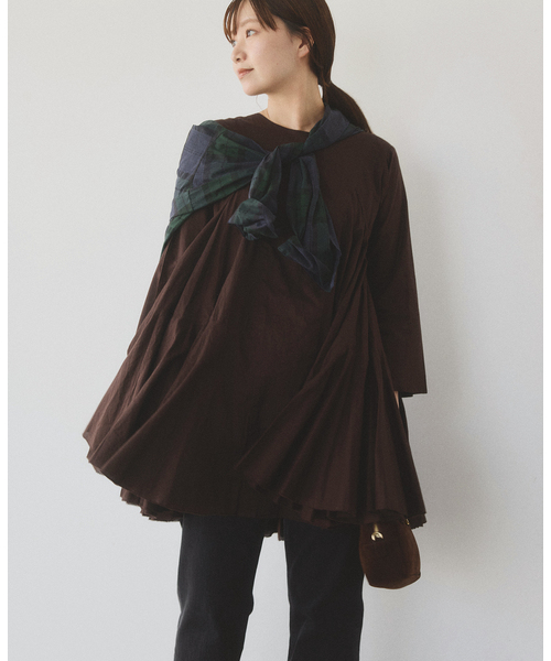 アユーシ AAYUSHI 今期完売✰Wave race Dress IENA｜AAYUSHI/アユーシ 別注 ロングスリーブラッフルドレス