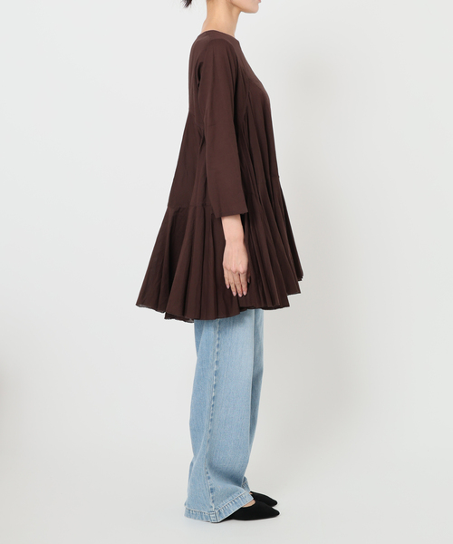 AAYUSHI今期完売ラッフルスリーブカットワークワンピース SFN0201〕ラッフルスリーブカットワークワンピース | AAYUSHI