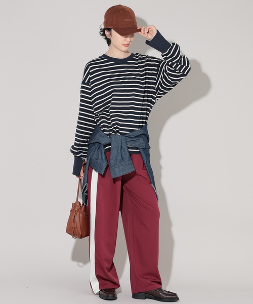 GEORGE'S（ジョージズ）の「サイドラインパンツ（その他パンツ・レディース・ブラック/グレー/グリーン/ボルドー・SMALL/MEDIUM）」の4枚目の写真