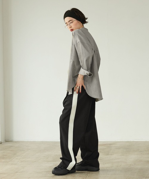 GEORGE'S（ジョージズ）の「サイドラインパンツ（その他パンツ・レディース・ブラック/グレー/グリーン/ボルドー・SMALL/MEDIUM）」の2枚目の写真