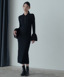 GALLEST（ギャレスト）の「ポロニットワンピース（ワンピース）」