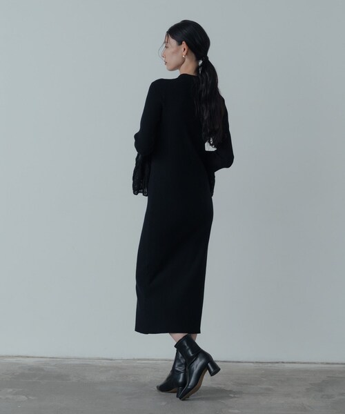 GALLEST（ギャレスト）の「ポロニットワンピース（ワンピース・レディース・グレー系4/ブラック・38/34）」の13枚目の写真